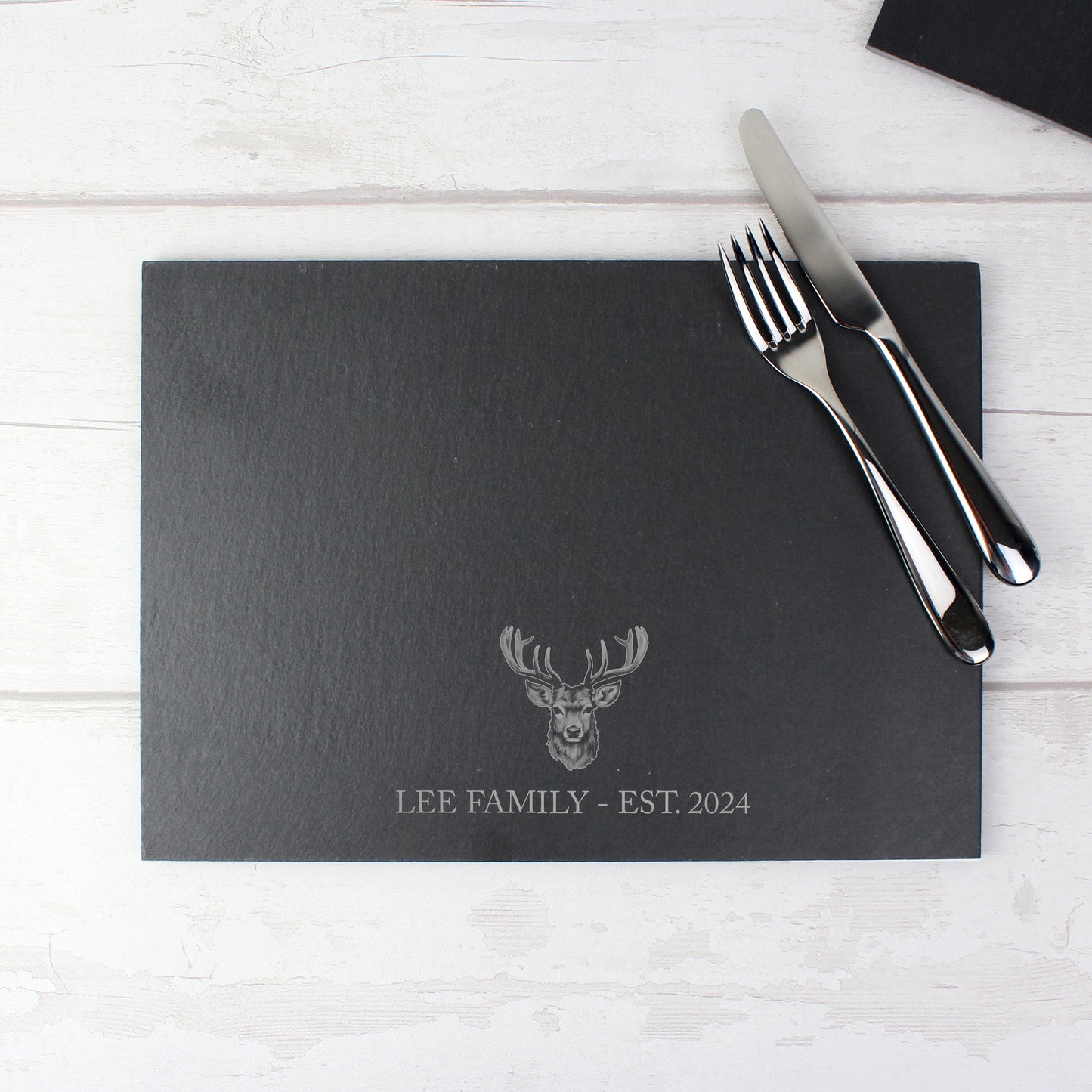 Personalised Stag Slate Placemat - image 4