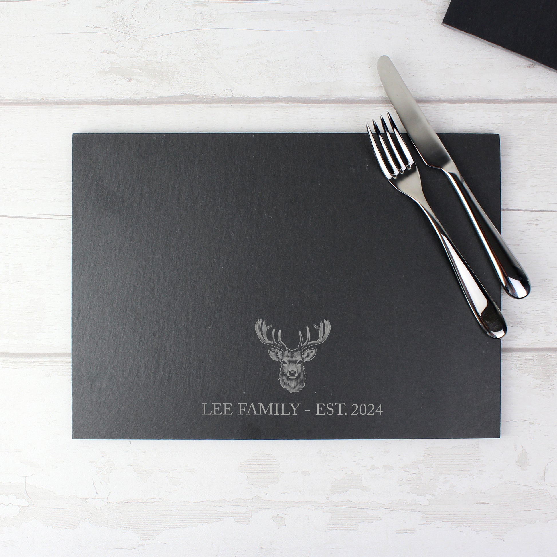 Personalised Stag Slate Placemat - image 4