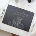 Personalised Highland Cow Slate Placemat from Heartfelt Gifts