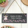 Personalised Fairy Princess Garden Slate Sign – Girls Hanging Garden Gift