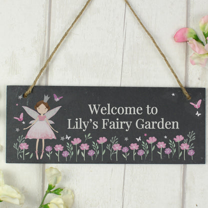 Personalised Fairy Princess Garden Slate Sign – Girls Hanging Garden Gift - image 3