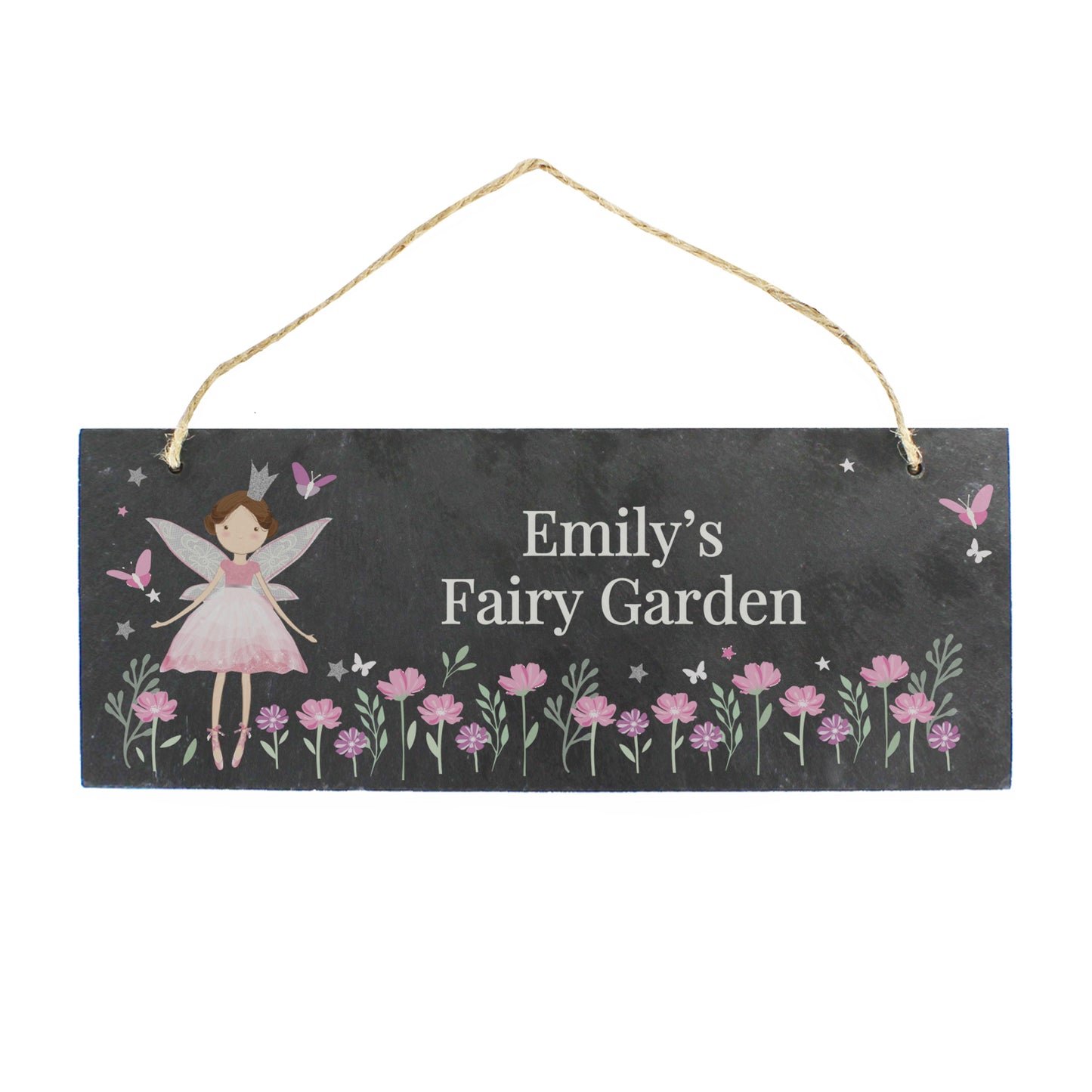 Personalised Fairy Princess Garden Slate Sign – Girls Hanging Garden Gift - image 5