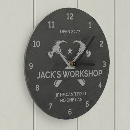 Personalised Tools Slate Clock – DIY Dad Workshop & Birthday Gift - image 3