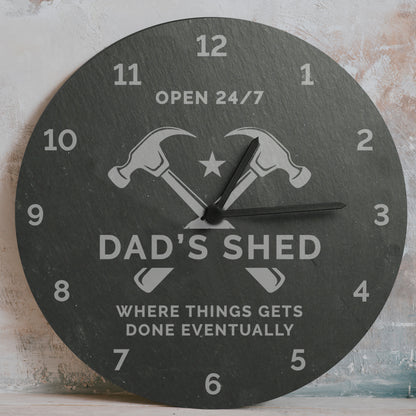 Personalised Tools Slate Clock – DIY Dad Workshop & Birthday Gift - image 4