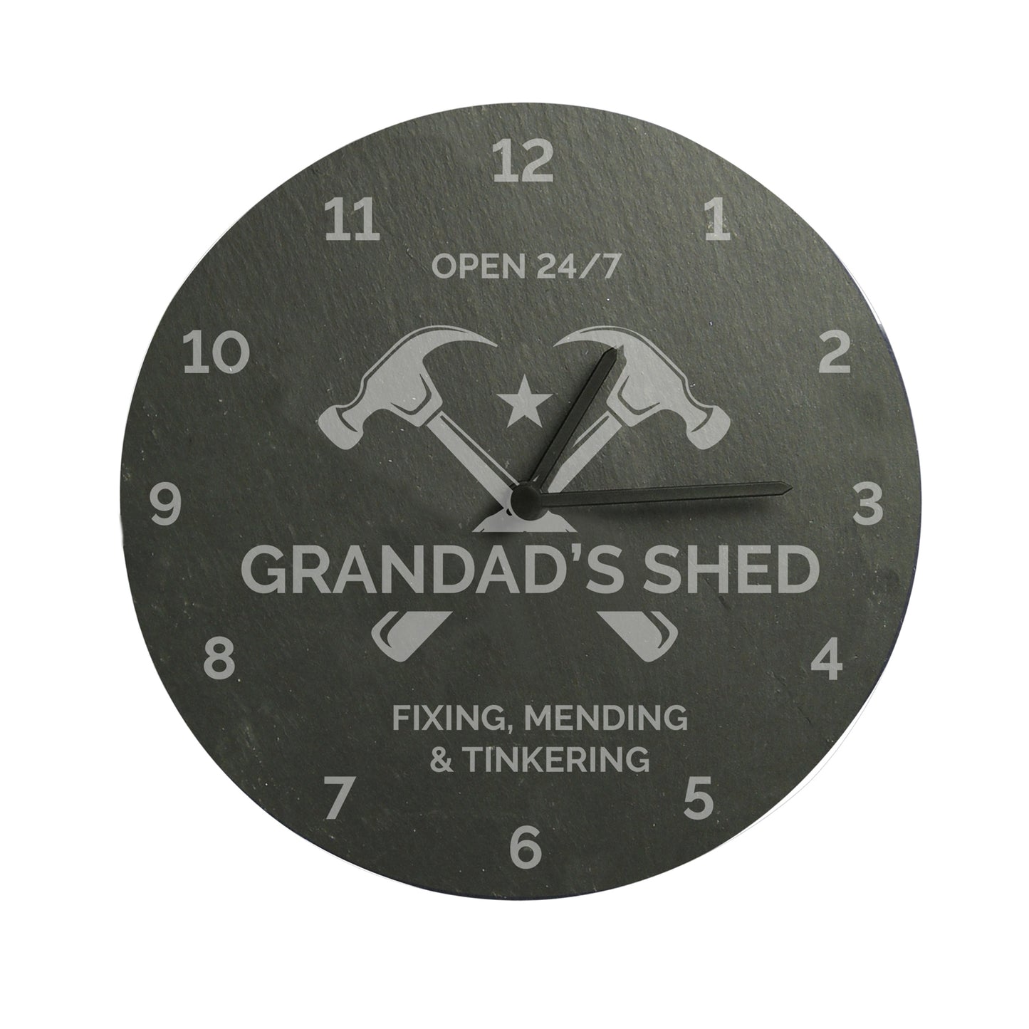 Personalised Tools Slate Clock – DIY Dad Workshop & Birthday Gift - image 5