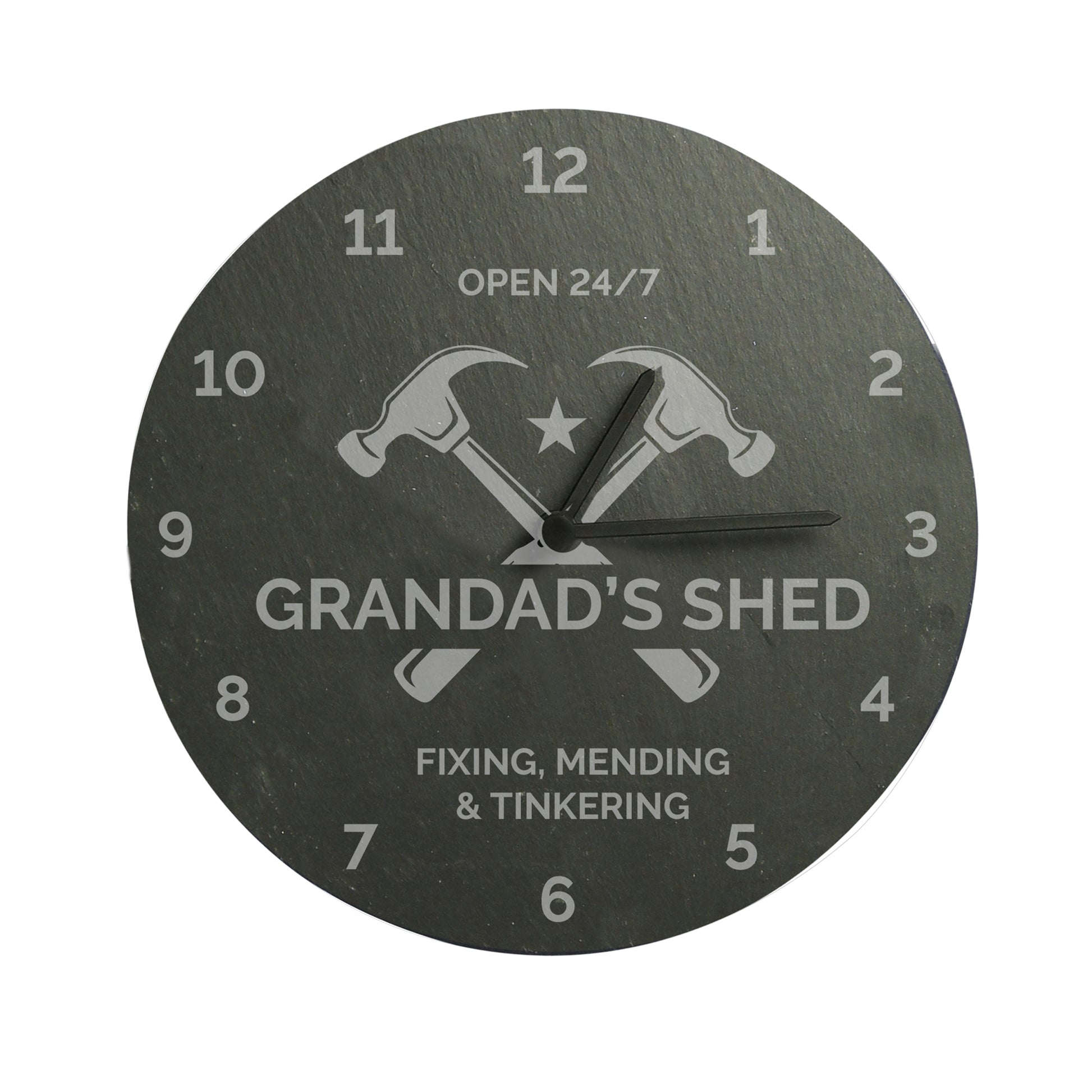 Personalised Tools Slate Clock – DIY Dad Workshop & Birthday Gift - image 5