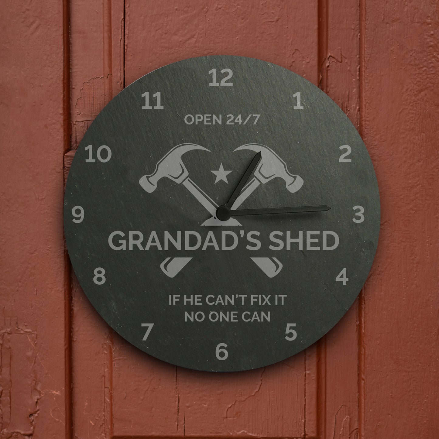 Personalised Tools Slate Clock – DIY Dad Workshop & Birthday Gift - image 6
