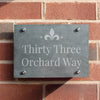 Personalised Ornate Slate House Sign – Housewarming New Home Gift