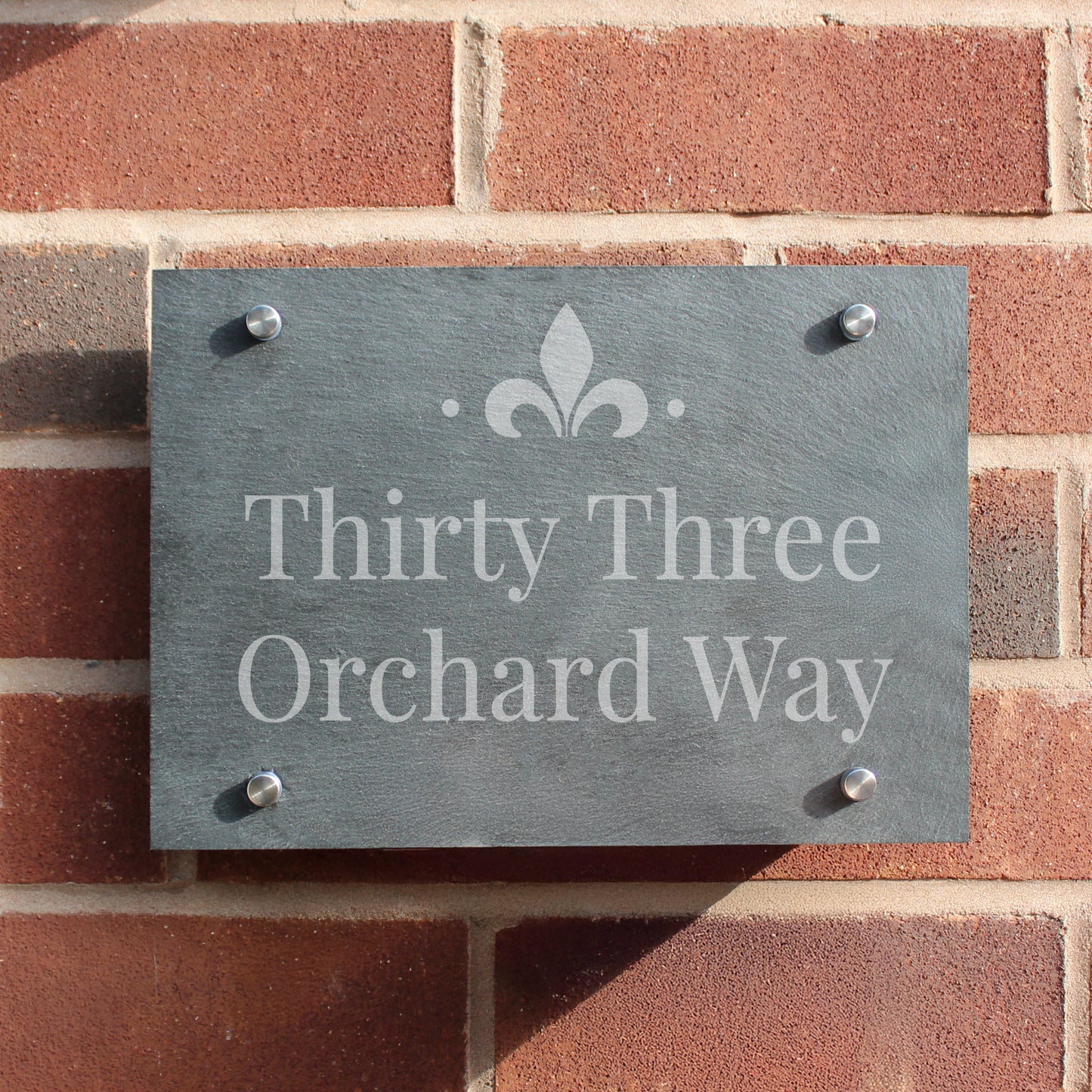 Personalised Ornate Slate House Sign – Housewarming New Home Gift