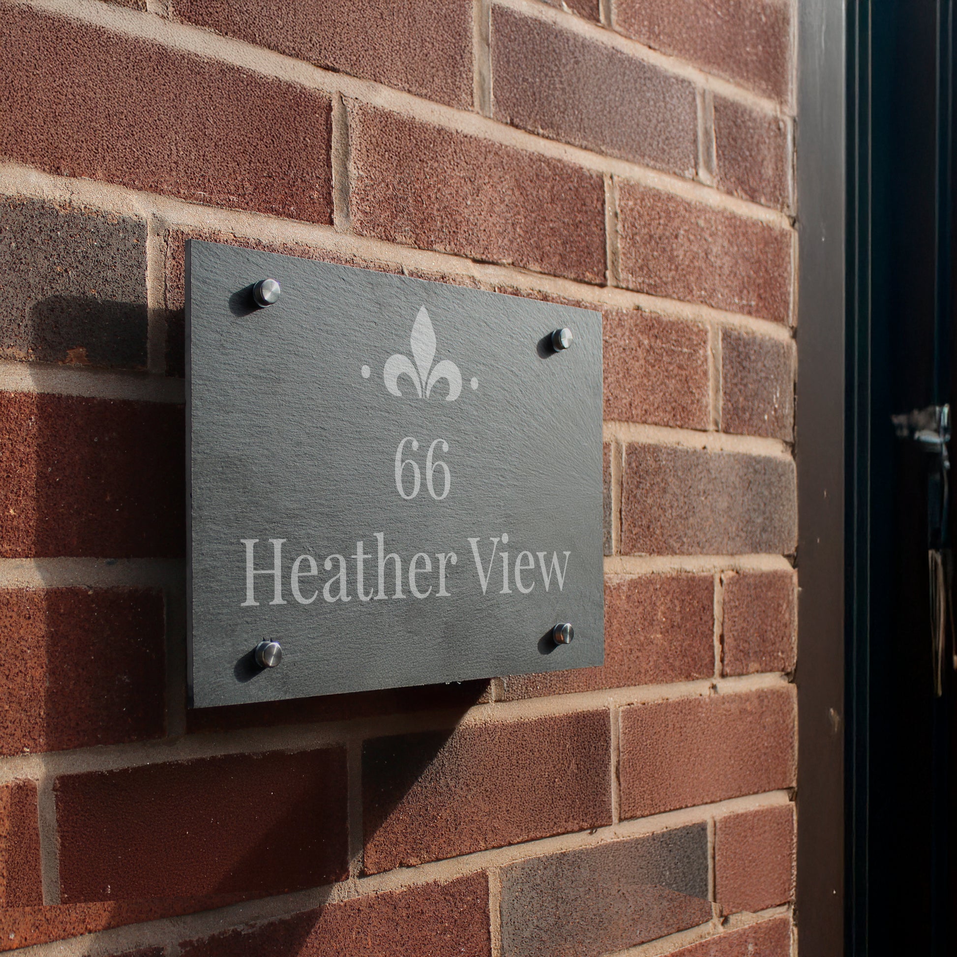 Personalised Ornate Slate House Sign – Housewarming New Home Gift - image 3