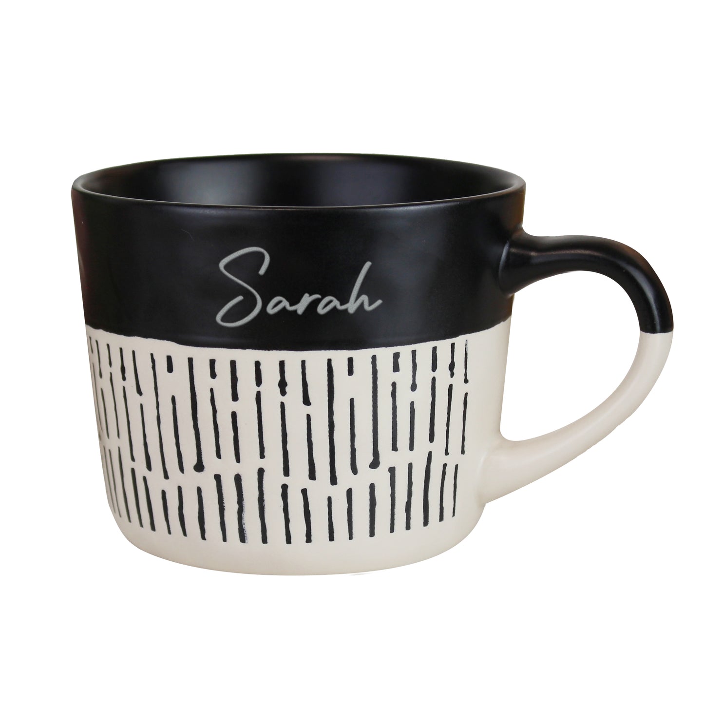 Personalised Black Dipped Dash Ceramic Mug – Birthday Christmas Gift - image 3