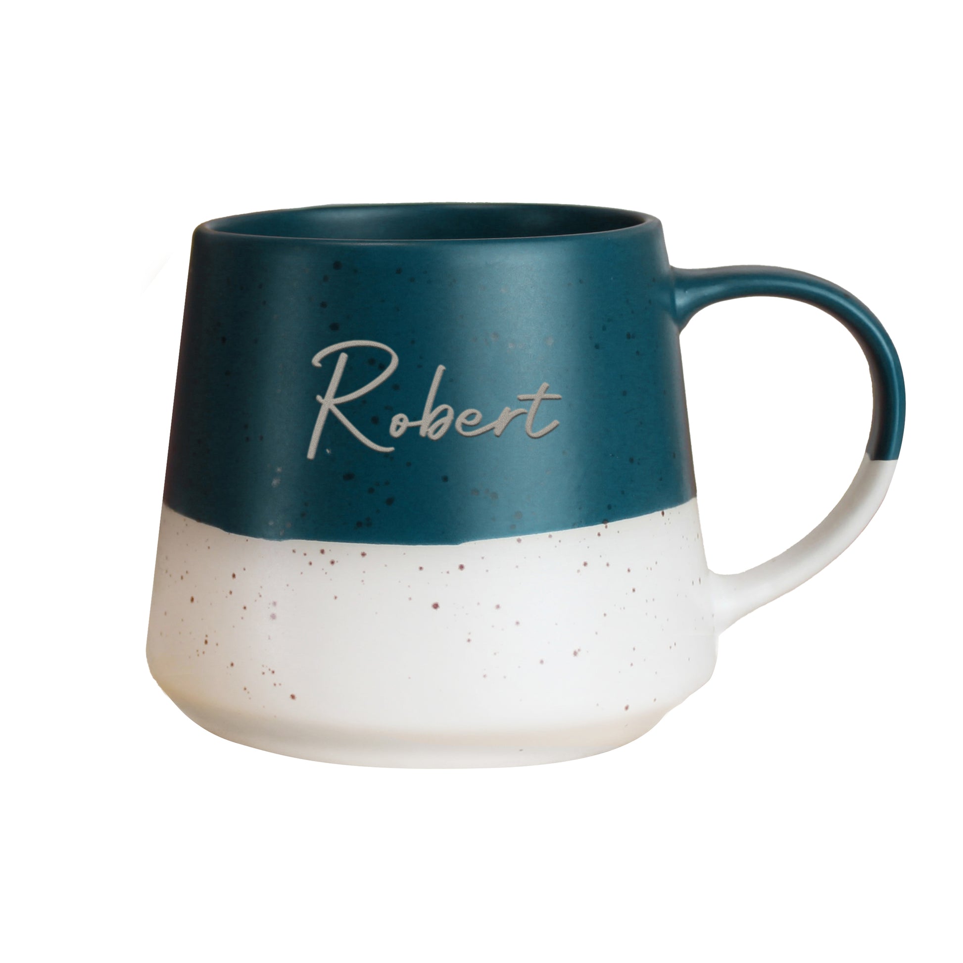 Personalised Name Blue Speckled Ceramic Mug – Birthday Christmas Gift - image 3