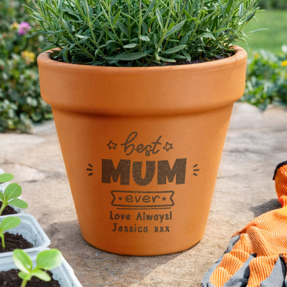 Personalised Best Ever Terracotta Plant Pot - image 4