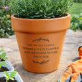 Personalised Free Text Terracotta Plant Pot from Heartfelt Gifts