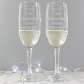 Personalised Celebration Pair of Flutes from Heartfelt Gifts