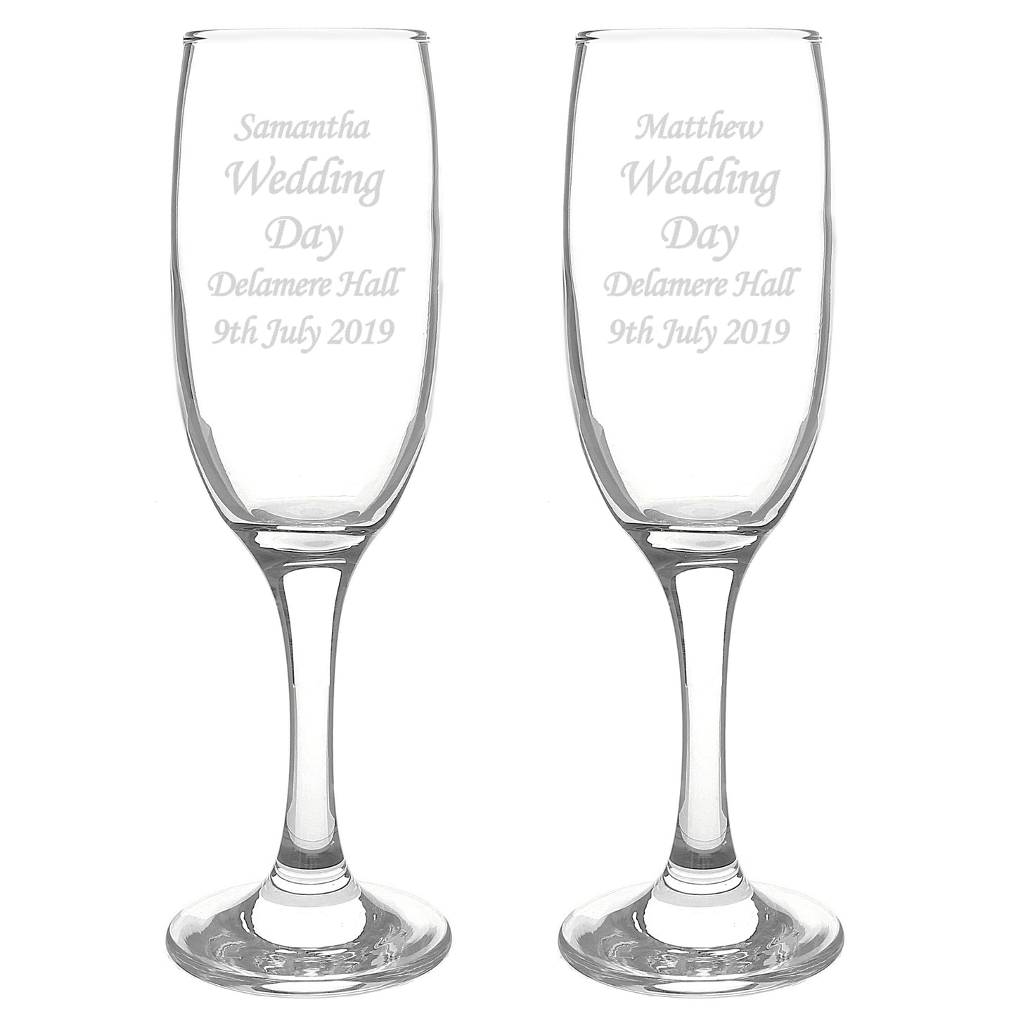 Personalised Celebration Pair of Flutes - image 2