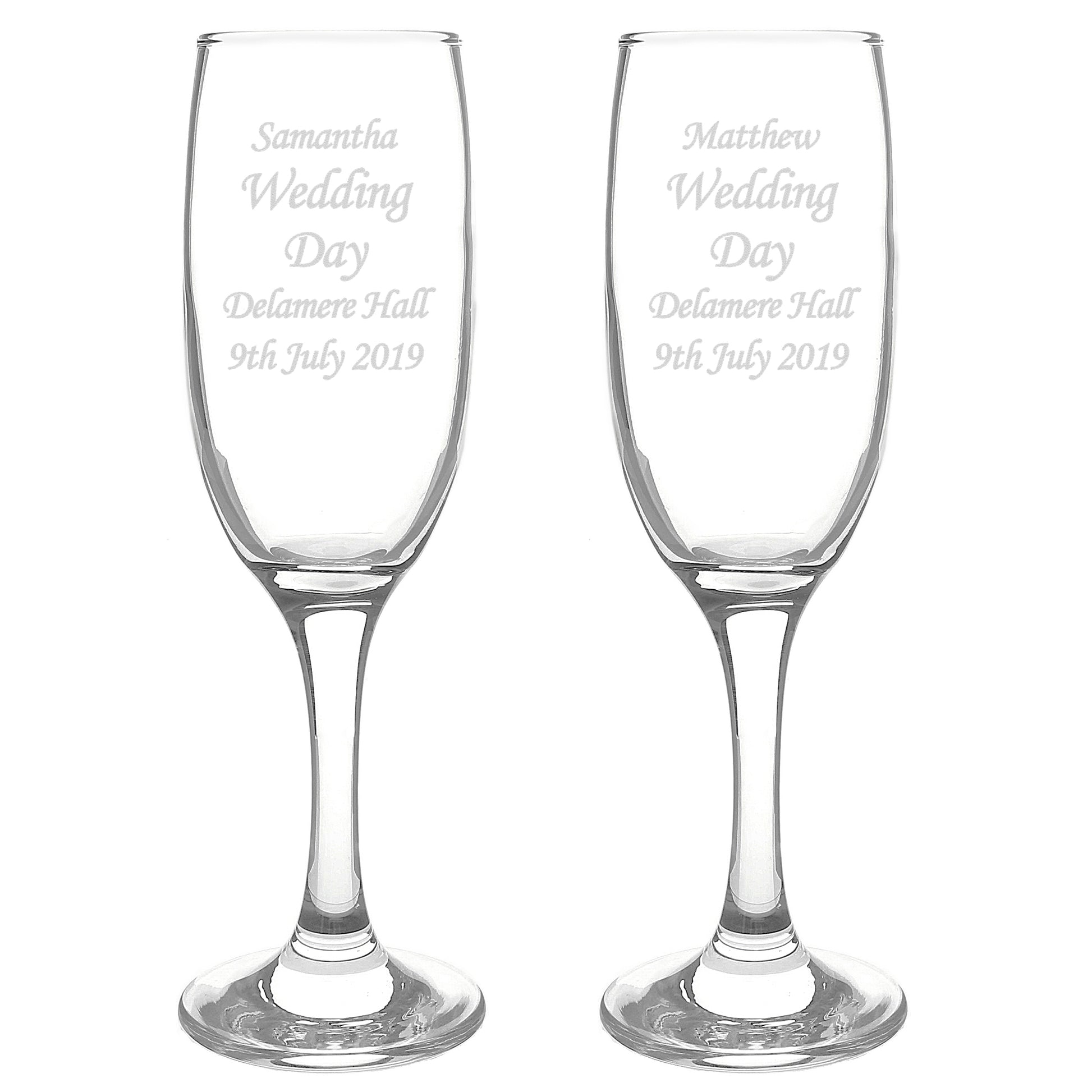 Personalised Celebration Pair of Flutes - image 2
