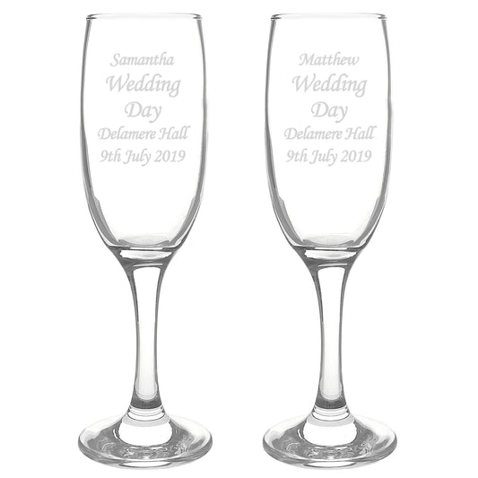 Personalised Celebration Pair of Flutes - image 2