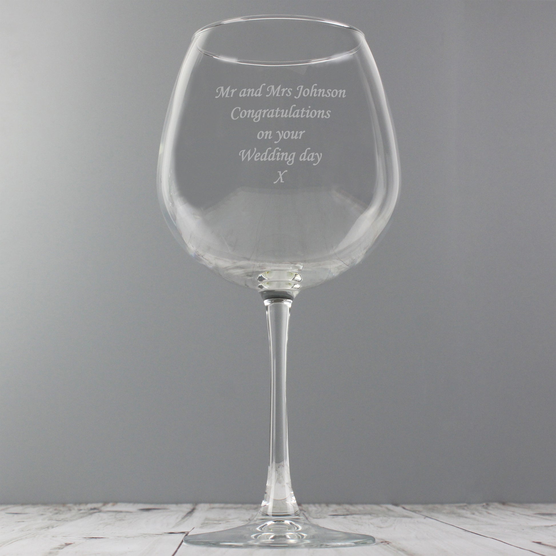 Personalised Bottle of Wine Glass - image 11