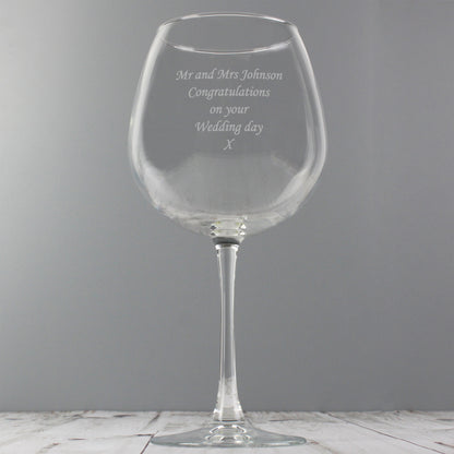 Personalised Bottle of Wine Glass - image 11