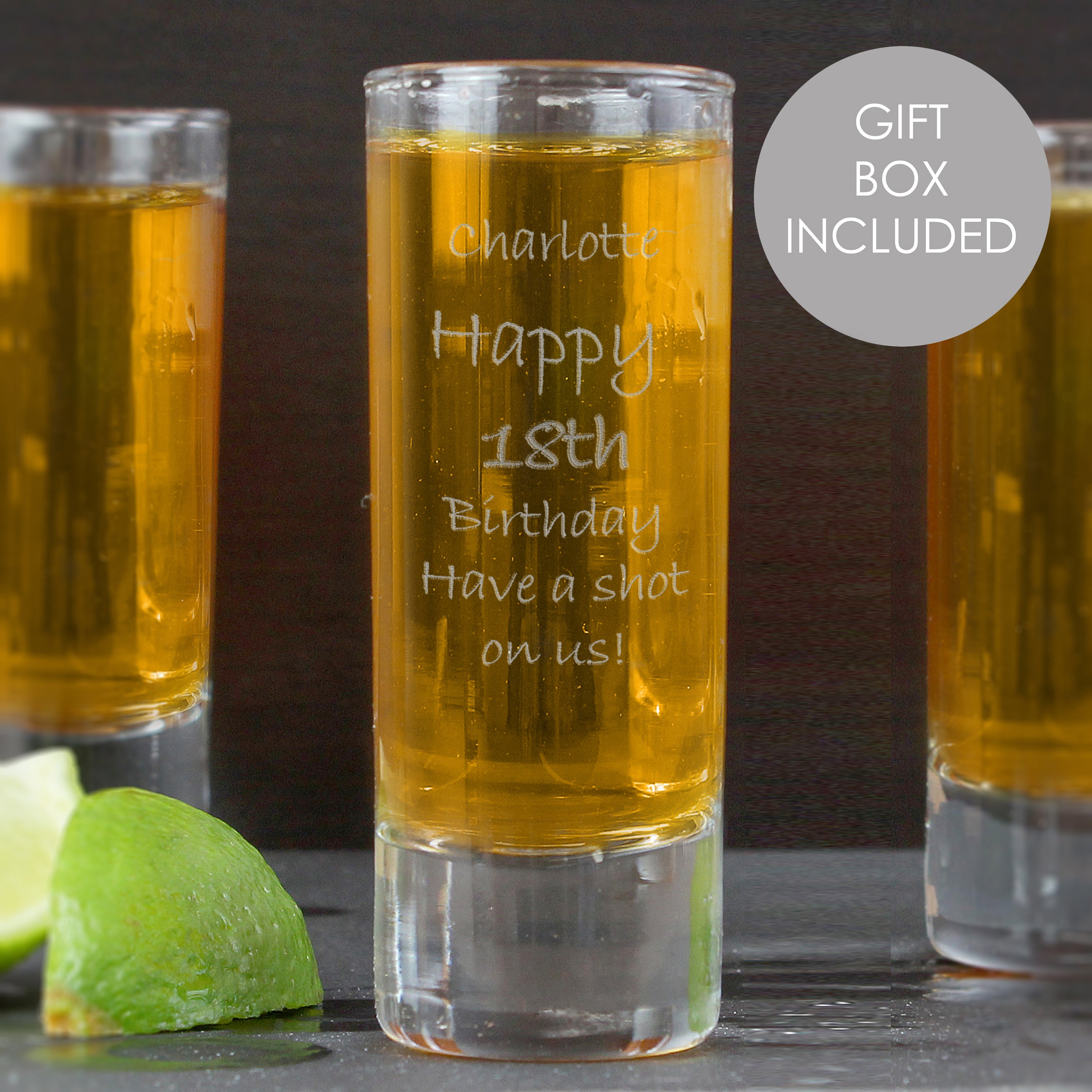 Personalised Engraved Shot Glass from Heartfelt Gifts