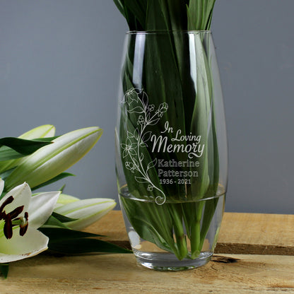 Personalised In Loving Memory Vase from Heartfelt Gifts