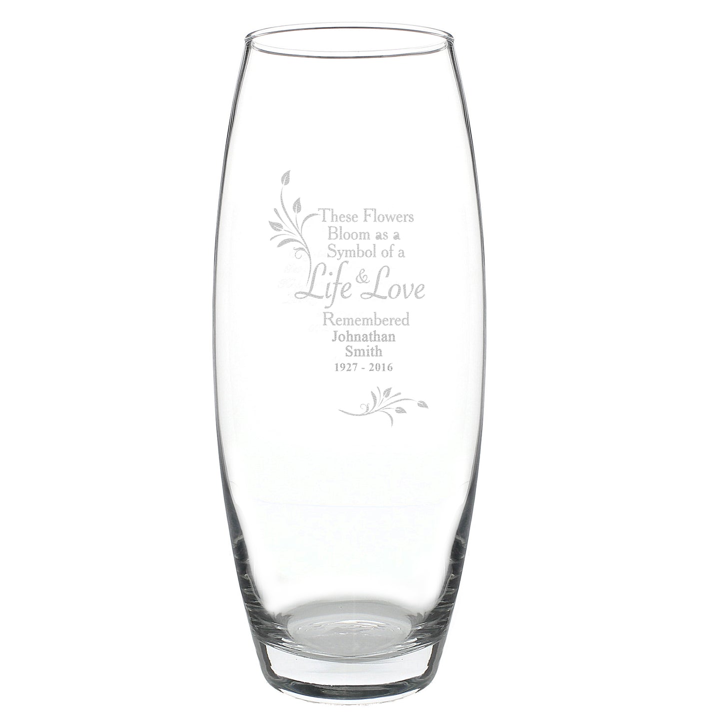 Personalised Life & Love Memorial Vase - image 2