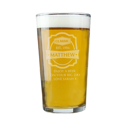 Personalised Classic Pint Glass - image 5