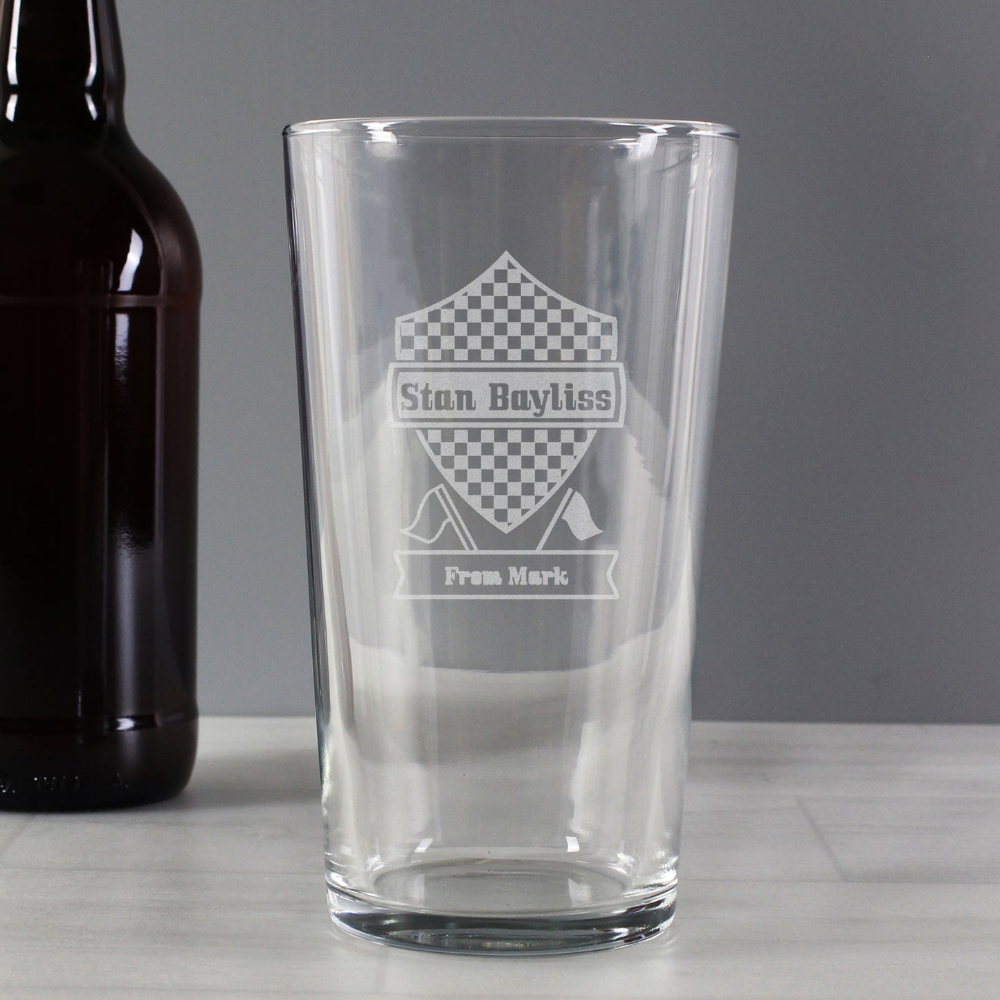 Personalised Formula 1 Pint Glass - image 3