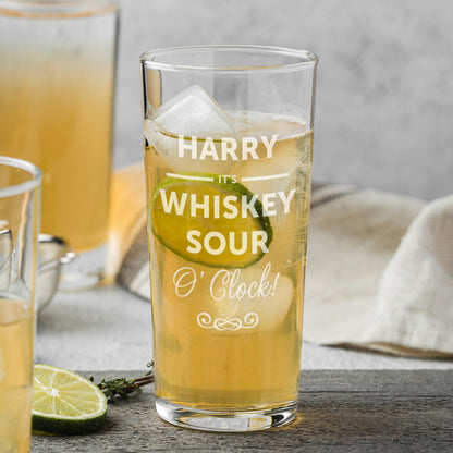 Personalised Its...OClock Hi Ball Glass - image 3