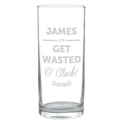 Personalised Its...OClock Hi Ball Glass - image 5