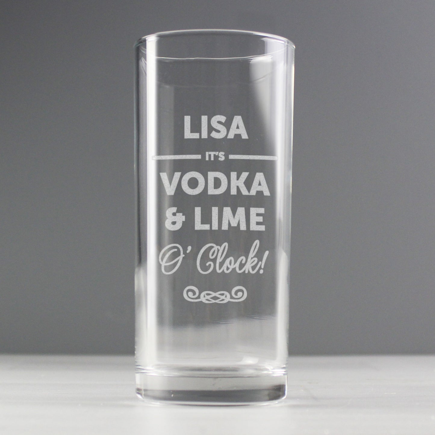 Personalised Its...OClock Hi Ball Glass - image 6
