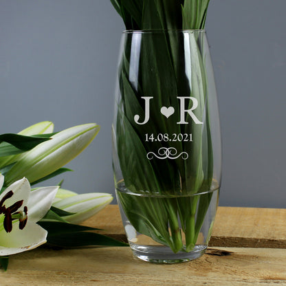 Personalised Monogram Bullet Vase from Heartfelt Gifts