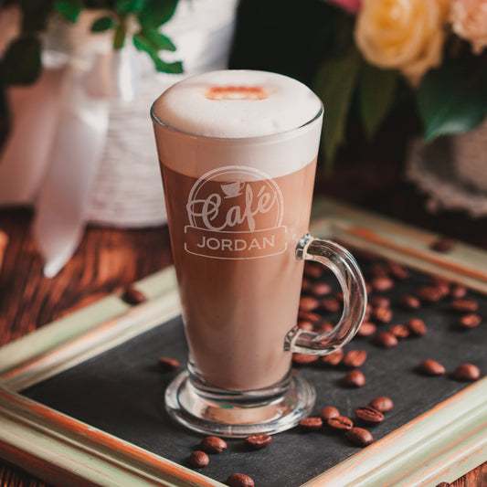 Personalised Cafe Latte Glass - image 2