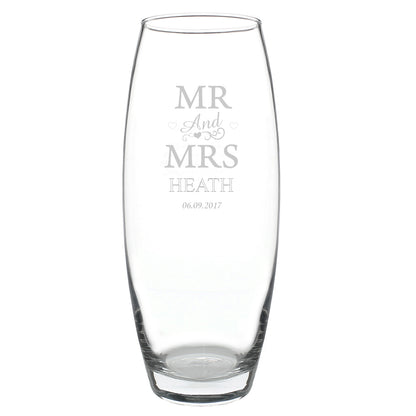 Personalised Mr & Mrs Bullet Vase - image 2