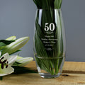 Personalised 50 Years Bullet Vase from Heartfelt Gifts