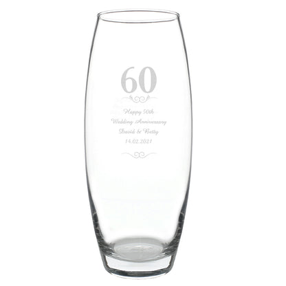 Personalised 60 Years Bullet Vase - image 2