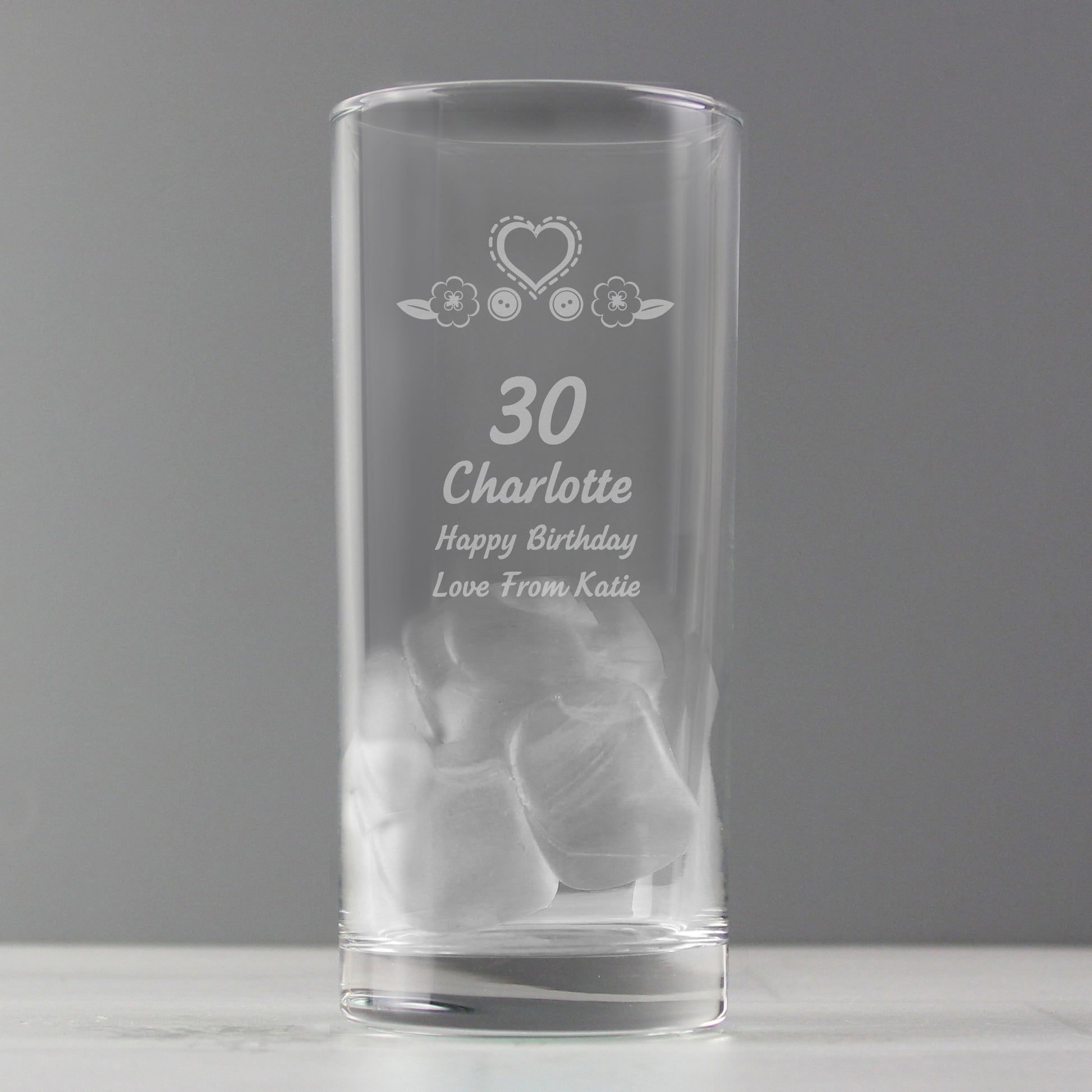 Personalised Birthday Craft Hi Ball Glass - image 3