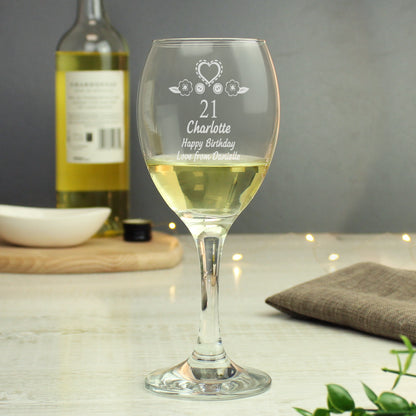 Personalised Birthday Craft Wine Glass - image 2