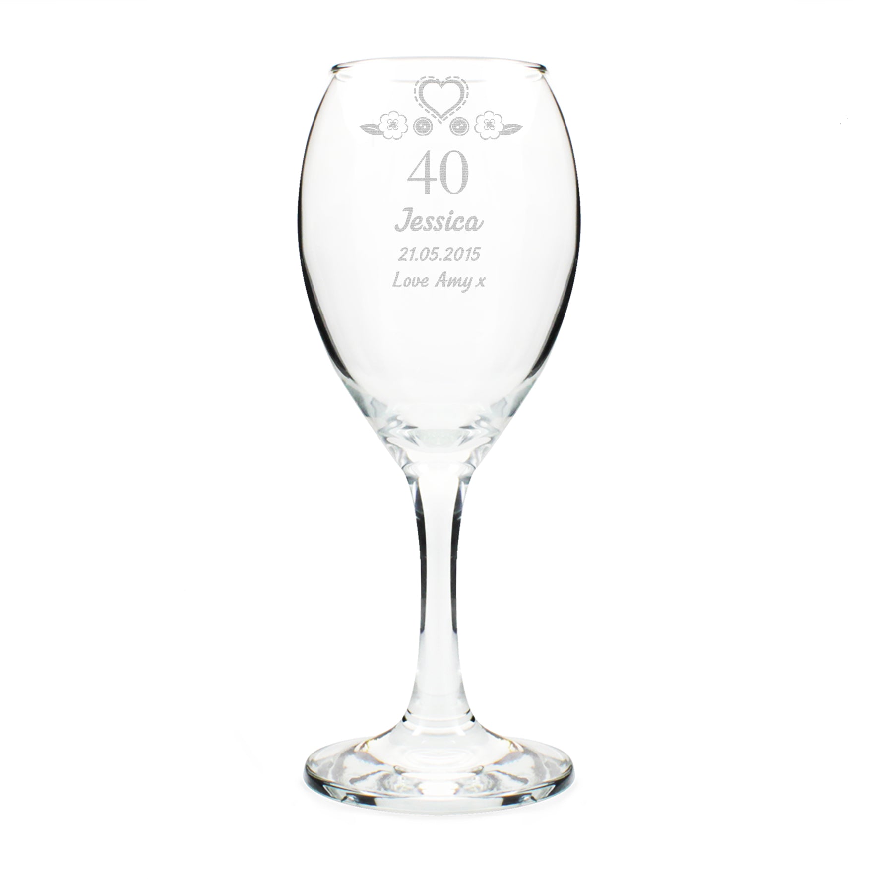 Personalised Birthday Craft Wine Glass - image 4