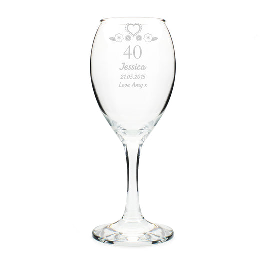 Personalised Birthday Craft Wine Glass - image 4