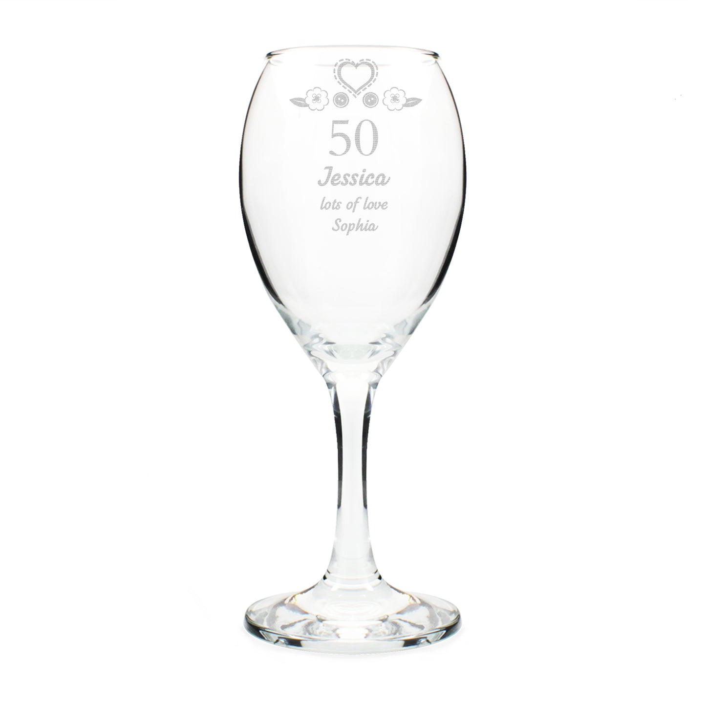 Personalised Birthday Craft Wine Glass - image 5