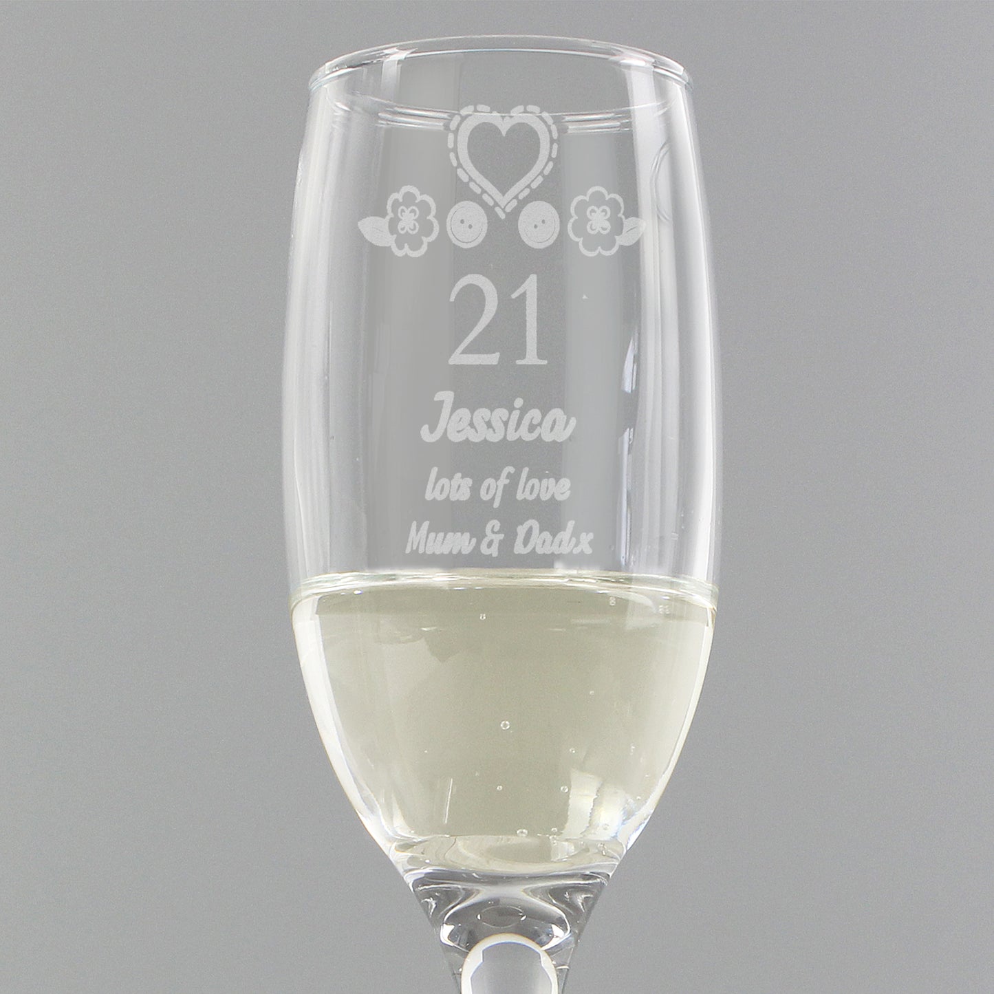 Personalised Birthday Craft Flute Glass - image 3