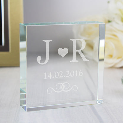 Personalised Monogram Crystal Token from Heartfelt Gifts