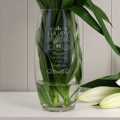 Personalised Birthday Bullet Vase - image 3