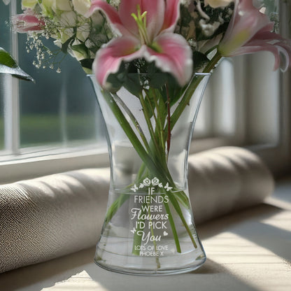Personalised I'd Pick You Glass Vase - image 2