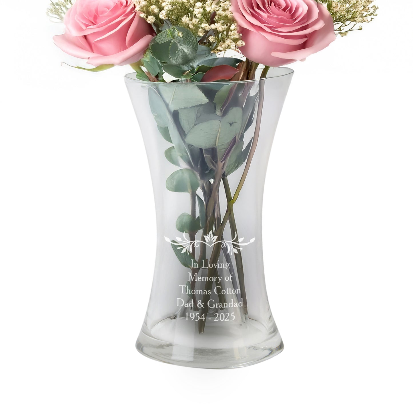 Personalised Sentiments Glass Vase - image 4