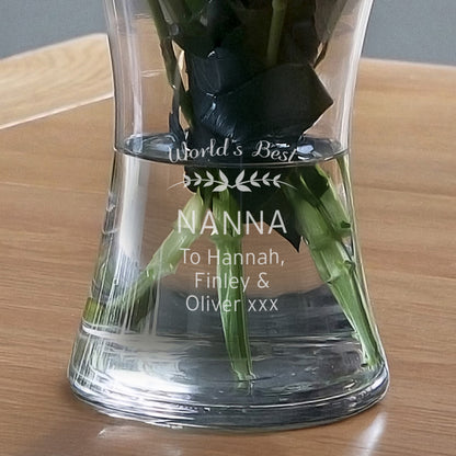 Personalised Classic Glass Vase - image 3