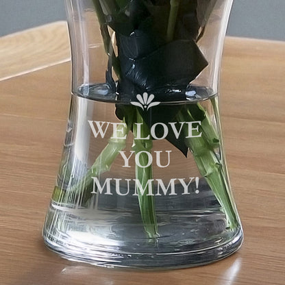 Personalised Bold Font Glass Vase - image 3