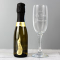 Personalised Its Time for Prosecco Flute & Mini Prosecco Set from Heartfelt Gifts